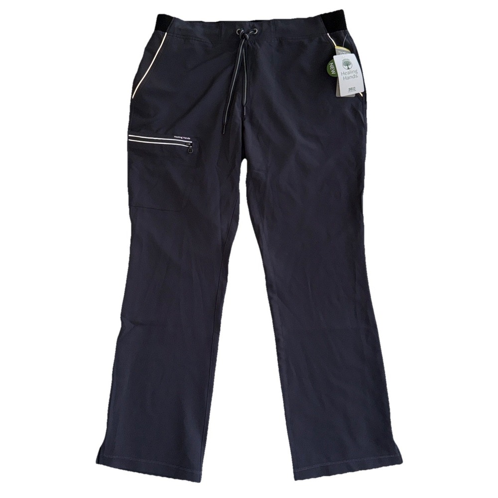 New Healing Hands HH360 Nisha Scrub Pants Size Large Pewter